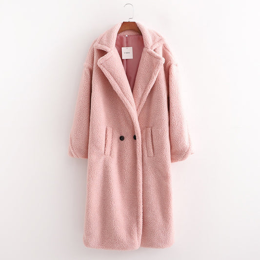 New winter loose imitation lamb wool coat (super hot)